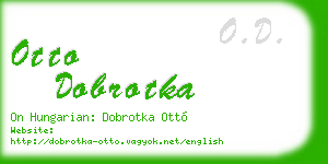 otto dobrotka business card